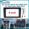 9 Inch Car Frame Fascia Adapter Android Radio Dash Fitting Panel Kit For Suzuki Splash Ritz Opel Agila 2008-2014
