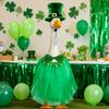 For St Patrick\\\\\\\'s Day Lawn Goose Outfit Top Hat Bandana Set Tuxedo Bandana Retains Shape Seasonal Lawn Decoration