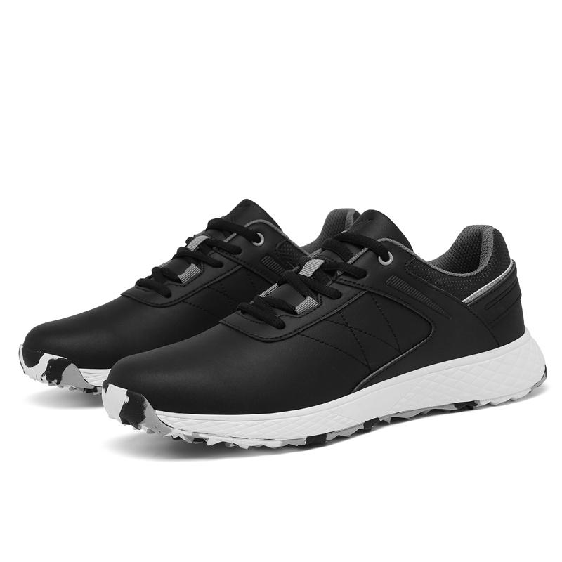 Waterproof Golf Shoes Men And Women Golf Sneakers Gym Walking Shoes with Comfortable Training Golfing Shoes Leather