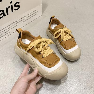 2025 wiosna nowe oddychające buty damskie retro wszechstronne platformowe casualowe buty sportowe modne popularne buty taty damskie