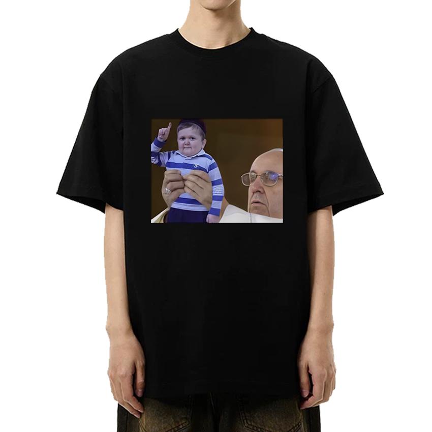 New In Funny Hasbulla Fighting Meme Graphic T Shirts Men Women Oversized Short Sleeve T-shirt Unisex Black 100% Cotton Clothing