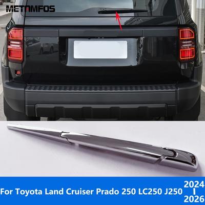 Rear Window Windscreen Wiper Arm Blade Cover Trim For Toyota Land Cruiser Prado 250 LC250 J250 2024 2025 2026 Chrome Accessories