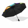1pc Owl Art Automatic Open/CloseCartoon Umbrella, Portable Compact Umbrella for Men & Women A061