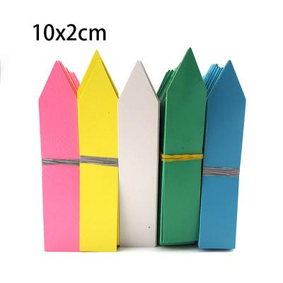 100Pcs Garden Plant Labels Plastic Plant Tags Nursery Markers Flower Pots Labels Tray Mark Tools 5 Colors Garden Tool