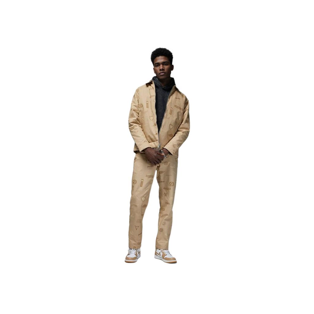 Jordan Giacca Sportiva Tessuta Stampata Uomo Capispalla Giallo Deserto DV7564-254