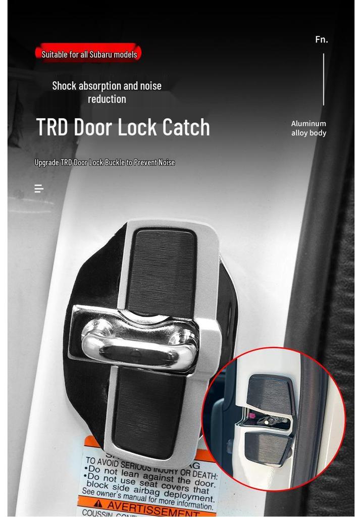 Anti-Rattle Door Lock Buckle Cover for Subaru Forester, Outback, XV, Legacy - Interior Modification Accessory