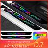 2025 Hot 4PCS Car Door Sill Strip Anti Scratch Protector PVC Laser Sticker for Mazda CX-3 CX-4 CX-5 MX-3 MX-5 Atenza BT-50 Mazda