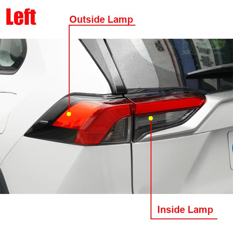 Car Rear Tail Light Assembly Fit For Toyota RAV4 RAV-4 2019-2021 #81560-0R090 Left Right Taillight Stop/ Brake Light Signal Lamp Inside Lamp-1Pc