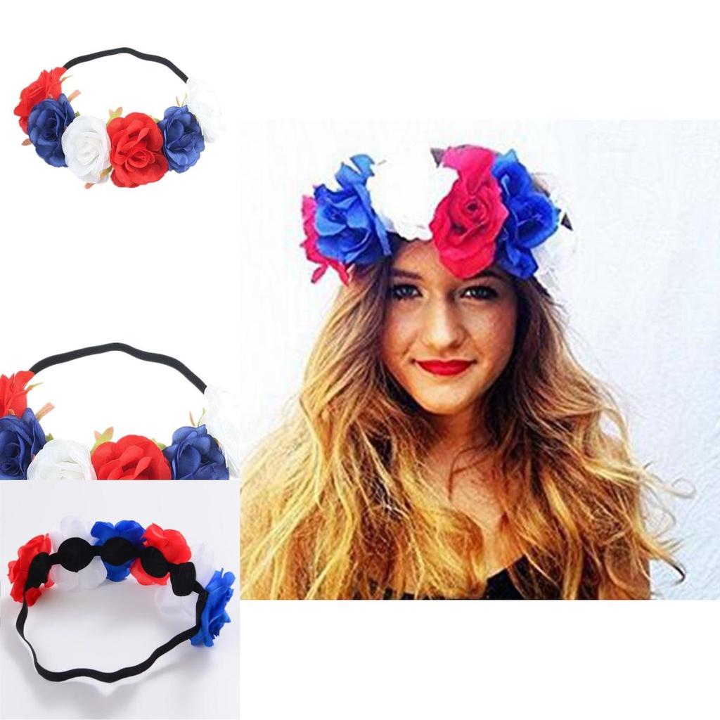 Rot Weiß Blau Blumenkrone Stirnband Für Queens Jubiläumsfeierlichkeiten