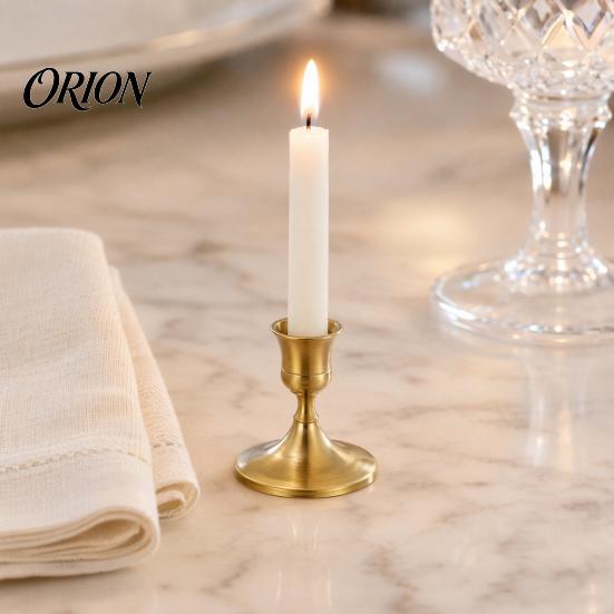 Minimalist Candle Stand Candlestick Holder for Tealight or Pillar Candles, Metal European Simple Decorative Holder, Romantic Wedding Decor Dinner