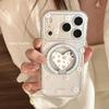 Bloemhart Stand Telefoonhoesje voor iPhone 16, iPhone 17, iPhone 17 Pro Max