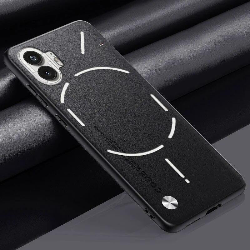 

Обычный чехол из искусственной кожи for Nothing Phone 2 Phone2 5G Задняя крышка Матовый силиконовый бампер из ТПУ Противоударный чехол для телефона с полной защитой for Nothing Phone 1 Nothing Phone 2 чёрный