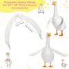 Roliga Gåsdräktsaccessoarer Formbara Vita Vingar För Semesterutställningar Dekorationer