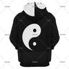 Yin-Yang Taichi Pánské mikiny Ležérní oblečení Vintage teplákové soupravy Mikiny Pánské letní topy S kapucí Pulovry