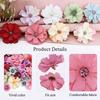50Pcs Mix Artificial Flowers Head for Valentine's Day Party Supplies Wedding Marriage Decoration Home Decor Fake Flower Ornament