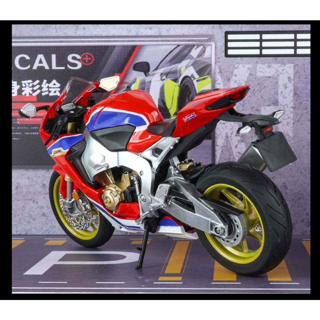 1/9 Scale Honda CBR 1000RR HRC Toy Motorcycle for Children Racing Model Diecast Miniature Large Size Lightable Collection Gift Boy Kid