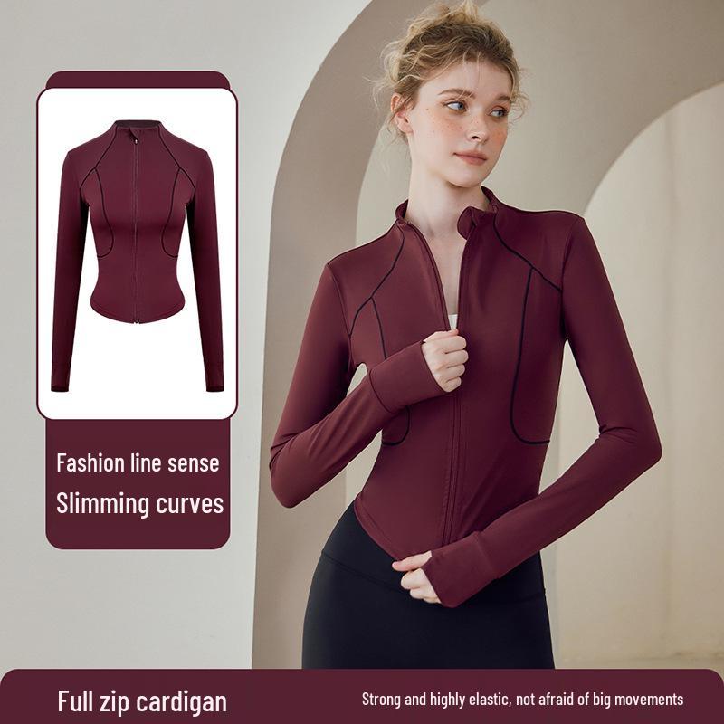 

Lulu Design Women s Slimming Breathable Long Sleeve Cycling Jacket Large
