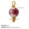 Color Ceramic Pendant Collection Devil Eye Flower Blue And White Porcelain Love Multi-Shape Diy Handmade Jewelry Accessories