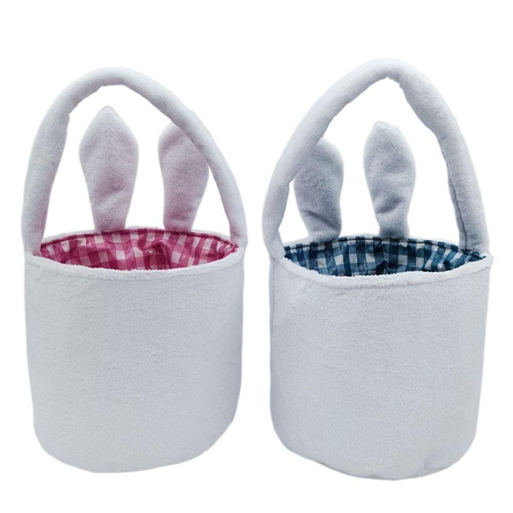 Weicher Osterkorb Stoff Kinder Osterkorb Süße Hase Süßigkeitentüte Osterparty Geschenke