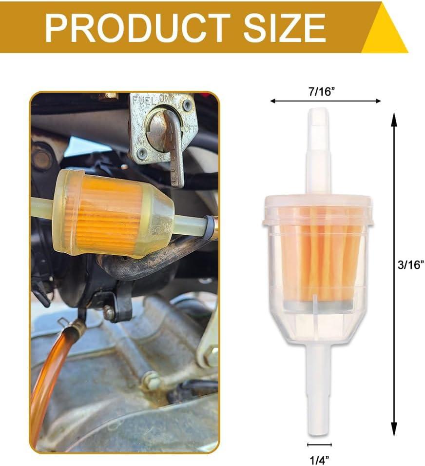 1/20PCs Universal Motorcycle Car Gas Fuel Oil Filters Fuel Delivery Tool Scooter Inner Oil Filter ATV Fuel Filter Accessories