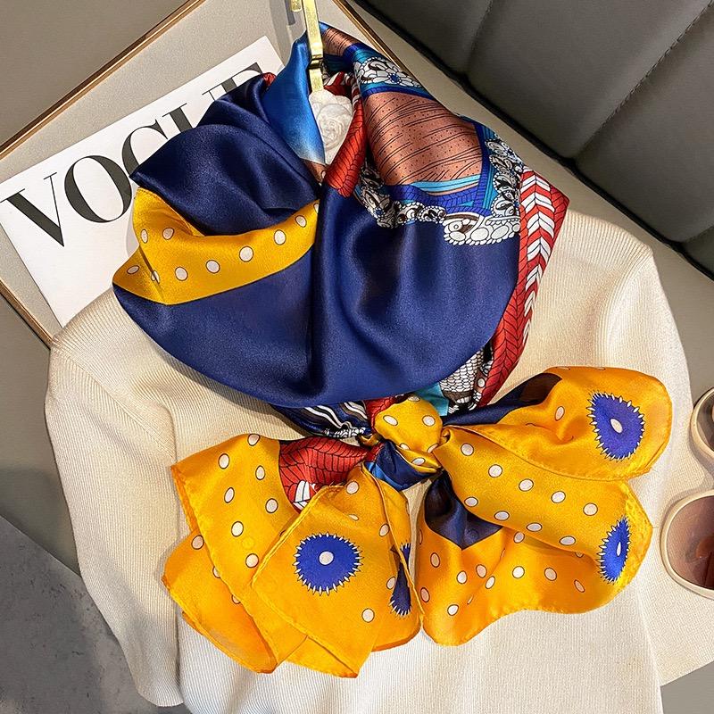 Spring Dustproof Print Shawls Winter Ethnic Style Satin Scarves Fashion Sunscreen Beach Towel Popular 180X90Cm Big Bandanna