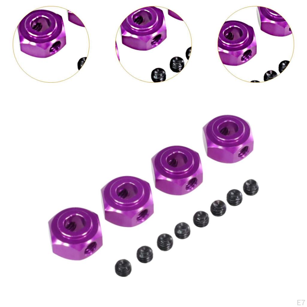 12mm Wheel Drive Adapters Sturdy DIY Accessory Hex Connector Upgrade for 1/10 10208 1/12 H12Y H12Y+