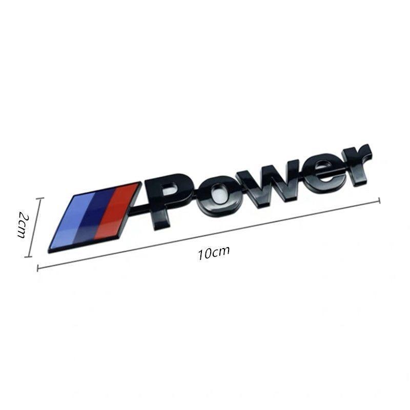 FD23-M Power Emblem Decal Decoration 1Pcs 3D Metal Car Badge Sticker For BMW G30 G32 G01 G20 G42 G60 F30 F40 F20 F01 E46 E60 E90 E87