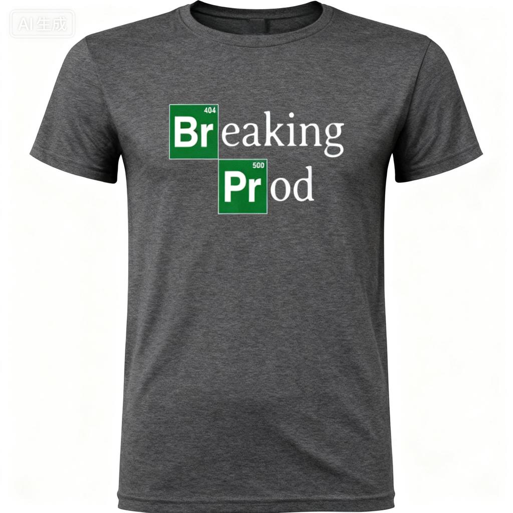 2025 Summer Breaking Prod Funny Devs Meme 100 Pure Cotton Printed Tshirt Men Women Short Sleeve Tops Breathable Casual Y2k