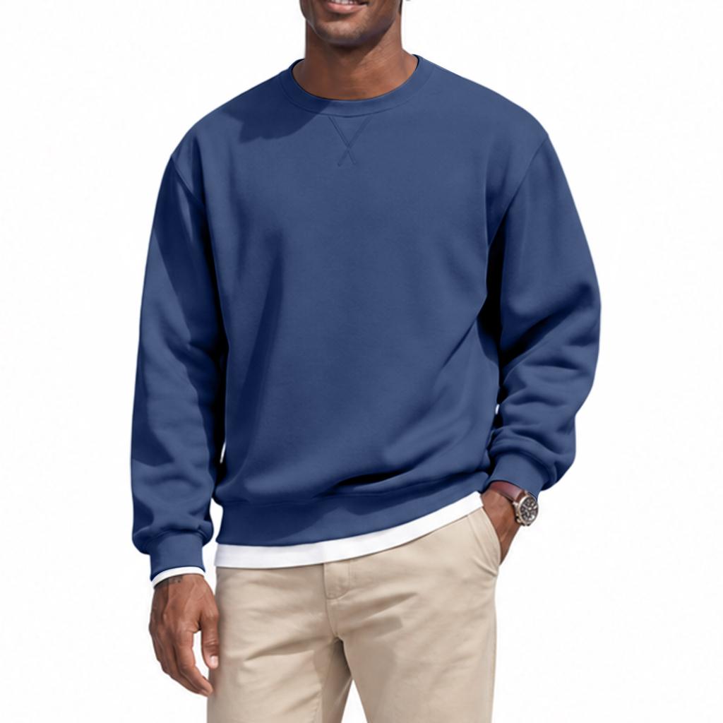 Men's Crewneck Sweatshirt, Casual Long Sleeve Athletic Pullover for Everyday Wear