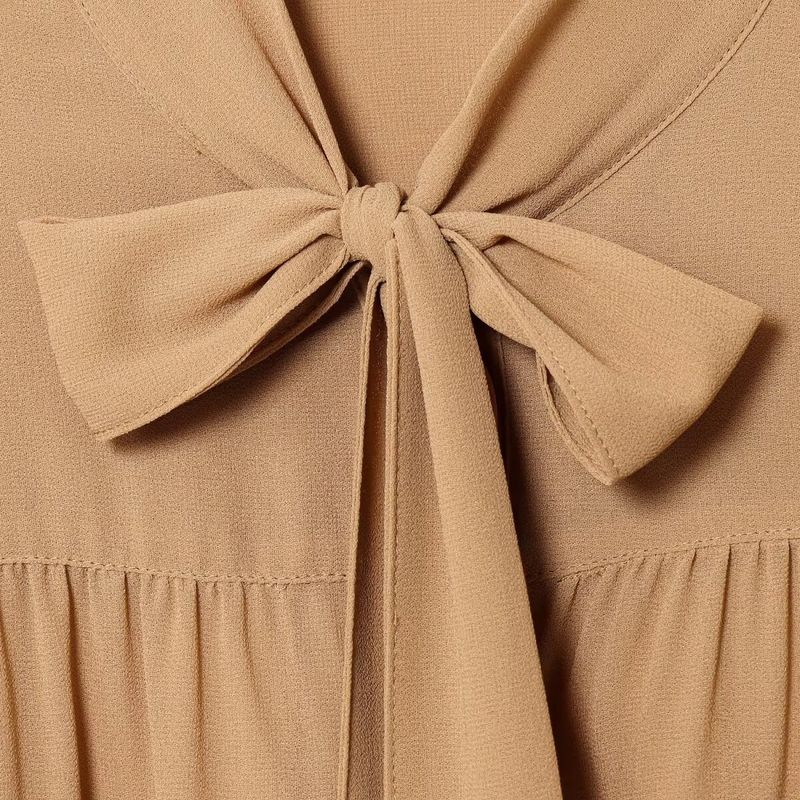 Kaslead New Women Clothes Western Style Versitile Fashion Bow Collar Chiffon Top 1304752