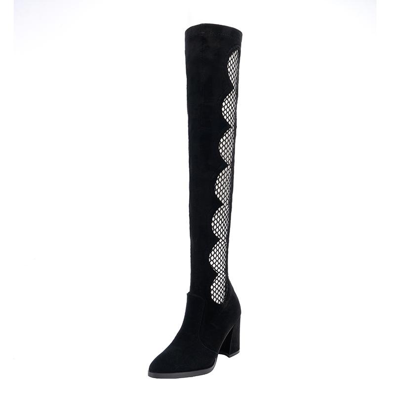 Botas largas puntiagudas de tacón alto hasta la rodilla para mujer Slim  comprar a buen precio — entrega gratuita, reseñas reales con fotos — Joom