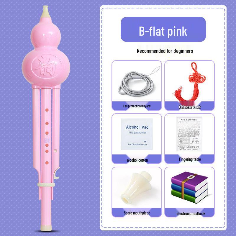 Beginner Hulusi Gourd Flute for Primary School Students - Ethnic B-flat and C Key Musical Instrument