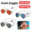 Full-View Swim Goggle Leak Proof Anti-Fog Swimming Goggle Adjustable Retro Swimming Goggles for Swimming Pool Diving Seaside