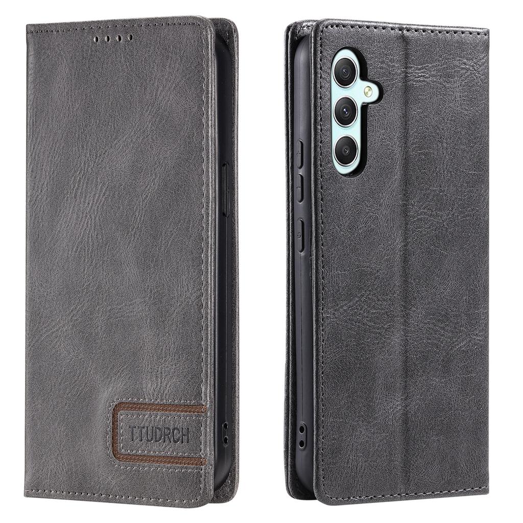 TTUDRCH Style 007 For Samsung Galaxy A37 5G Leather Case RFID Blocking Wallet Stand Phone Cover