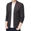 Manteau en tricot à quatre boutons pour homme, version coréenne, à la mode printemps-automne