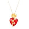 Xiyin Gothic Rose Heart Clavicle Necklace: European & American Dark Design