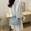 Korean Aesthetic Casual Bucket Bag Chain Summer 2024 New Niche Design Bag Crossbody Pleated Bag Women