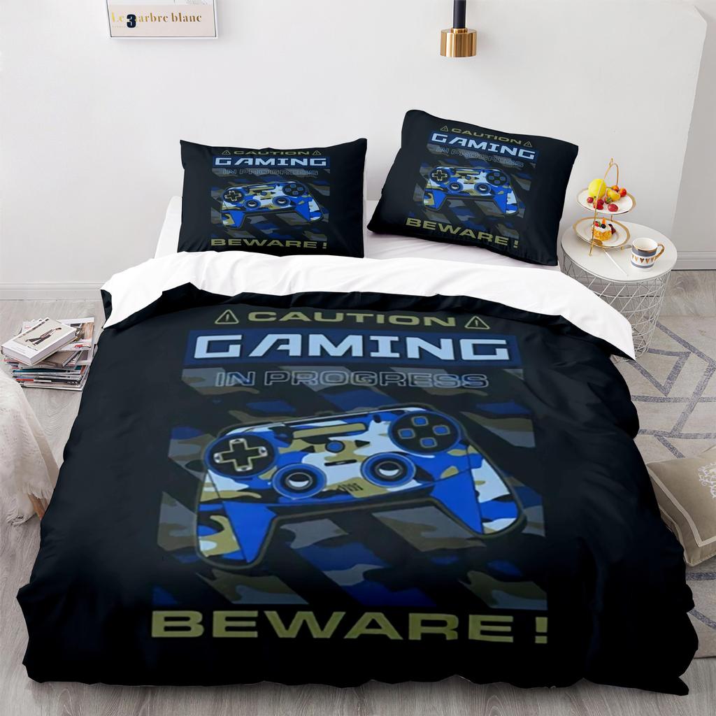 Digital Printing Three-Piece Gamepad Quilt Cover Size Quilt Cover 3D