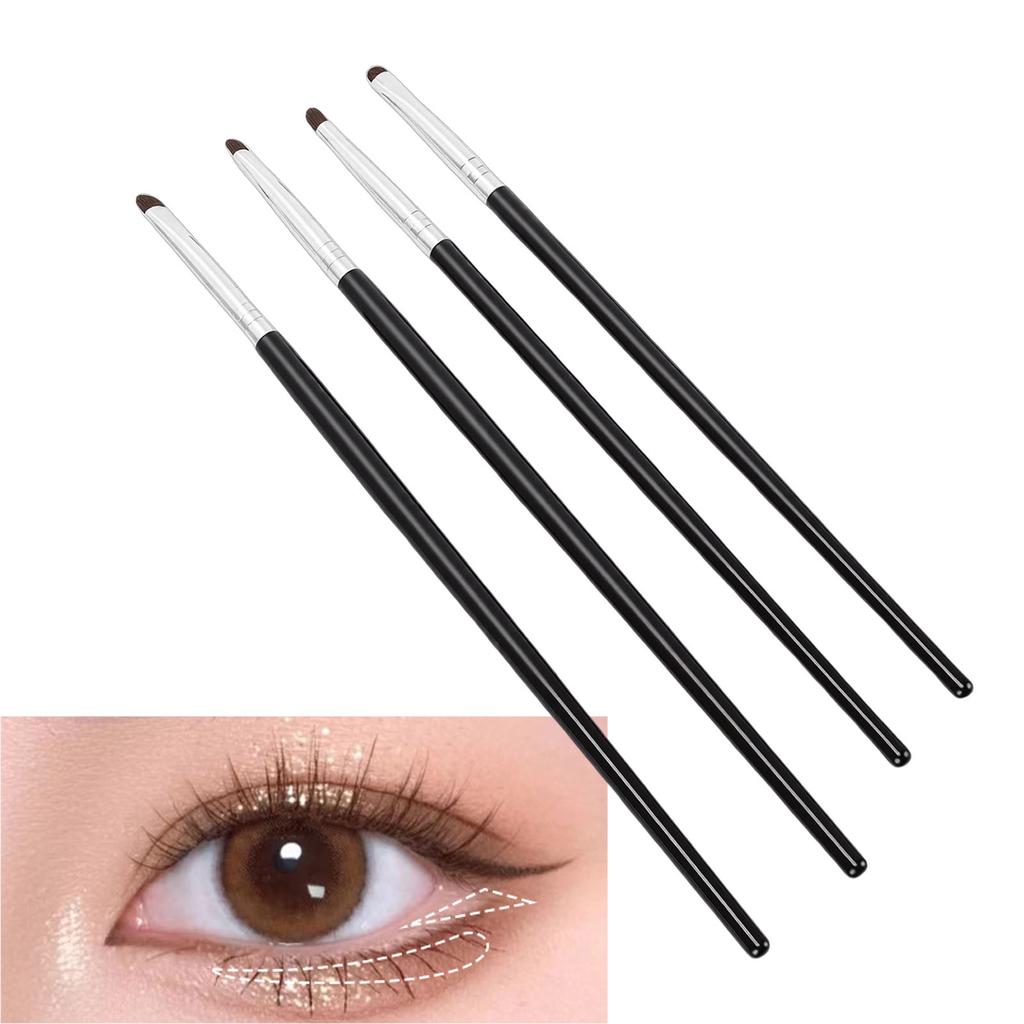 3 Set 4 Pcs Eye Makeup Brush Set Small Smudge   Eyeshadow Brushes for Concealer Highlighting Blending