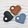 1pc Mini Heart Shape Cable Organizer Vintage Earphone Wire Data Line Clips Cable Winder Tie PU Leather Wire Organizer