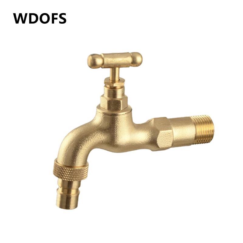 WDOFS Solid Brass Outdoor Anti-Freeze Utility Faucet