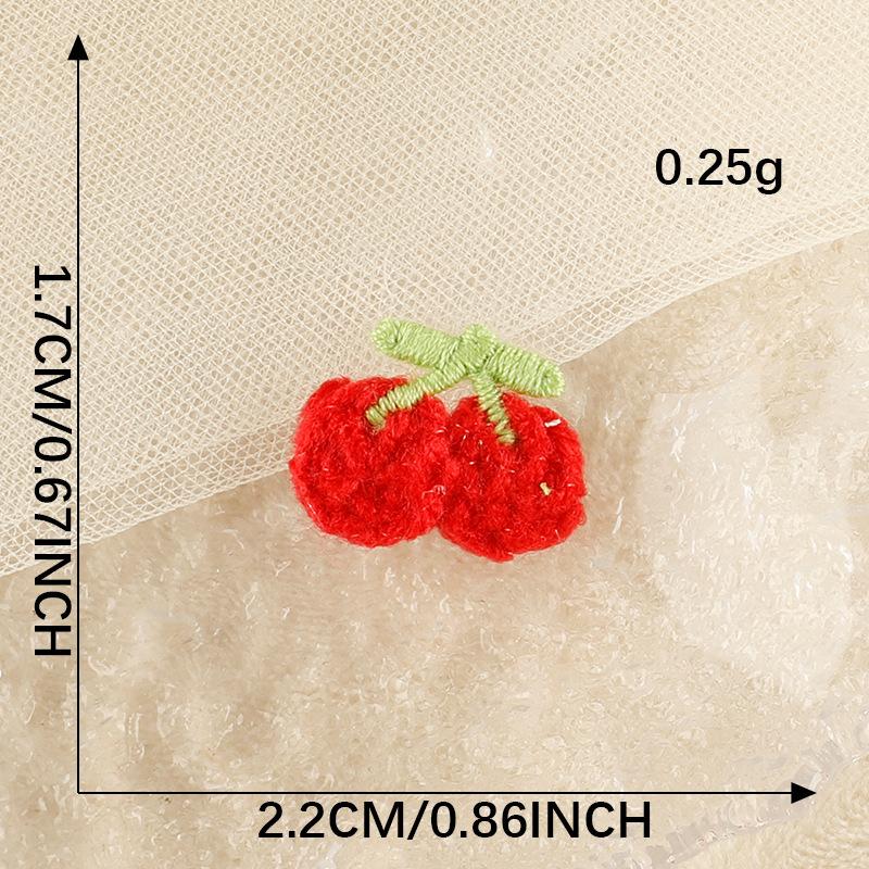 Computer Embroidery Label Jewelry Accessories Embroidery Love Strawberry Clothing Accessories Patch Sticker Handmade Diy Cloth Label Cloth Sticker