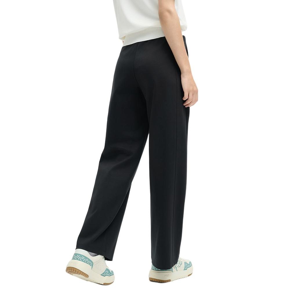 Fila Heritage Series Comfortable Soft Skin-Friendly Lace-Up Casual Pants Women Bottoms Black F11W528606F-BK