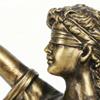 Lady Justice Figurine Resin Desktop Sculpture Scale of Justice Sculpture for Home Office Study Living Room Bedroom Bedside
