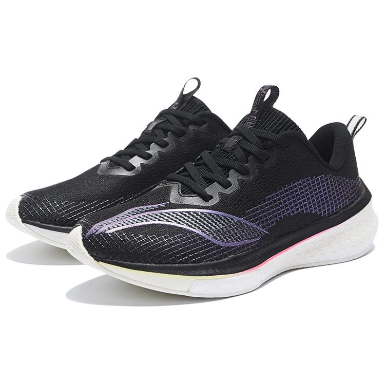 Li Ning Red Hare 5 Pro Slip Resistant Abrasion Resistant Low top Running Shoes Women's Black ARMS004-16