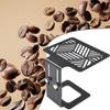 Ablage Kaffee Wiegeablage Getränke 14.8x11.8x8cm Schwarz Für Espressomaschinen Edelstahl Küchengeräte Praktisch