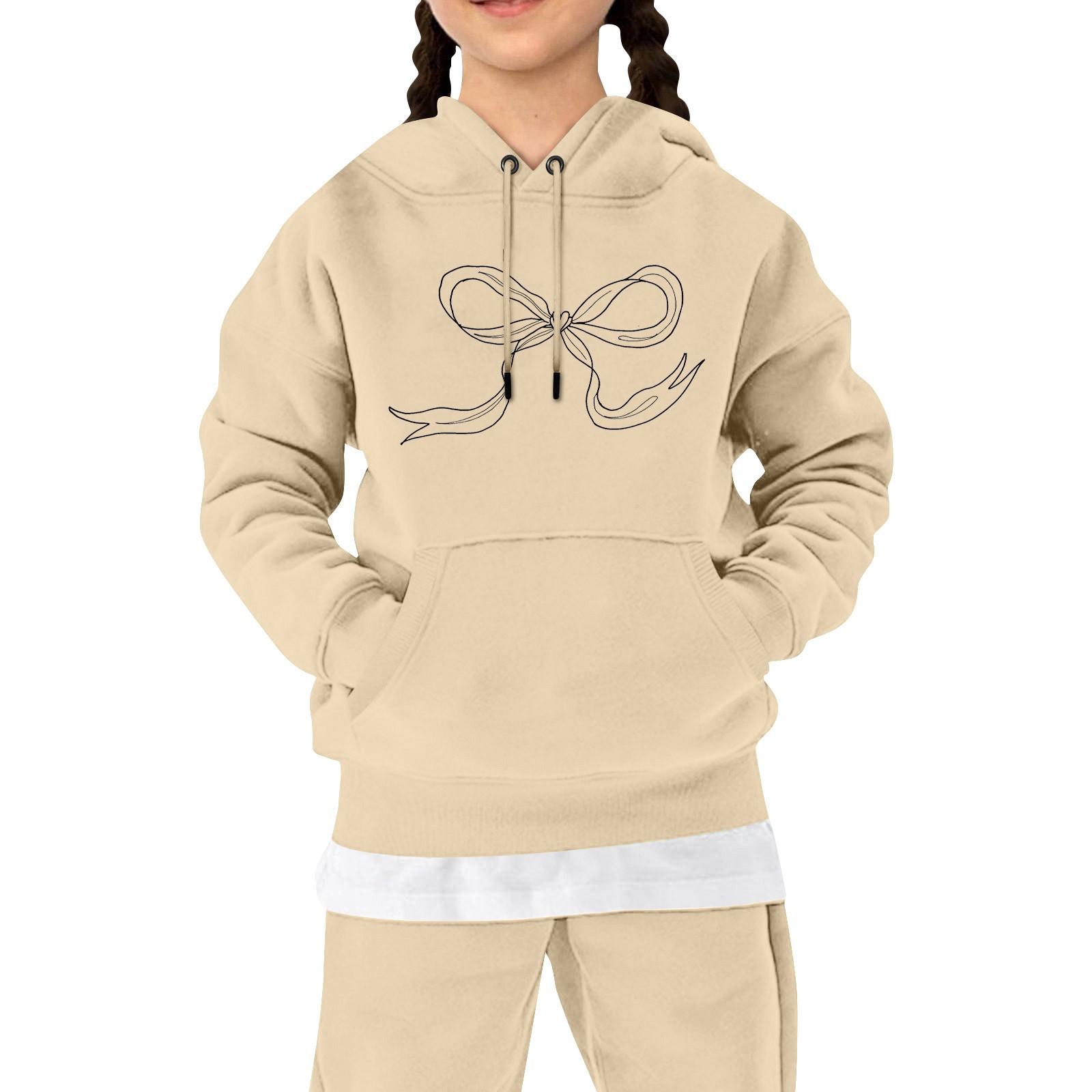 

Дитяча повсякденна толстовка з капюшоном і бантом 160 жовтий