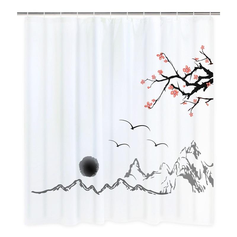 Buy Aestheticism Chinese Painting Shower Curtains Durable Waterproof