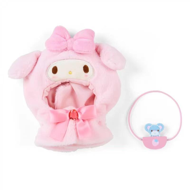 Sanrio Kawaii Doll Clothes Kuromi Melody Cinnamoroll For 15cm Cotton Doll Clothing Kokomimi Kitty Cloak Skirt for Labubu Outfit