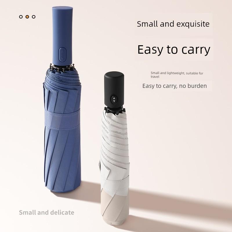 Fully Automatic Umbrella, Sunshade, Sun Protection, Uv Protection, Lightweight, Portable, Dual-Use for Sun and Rain, Folding Umbrella, Japanese-Style